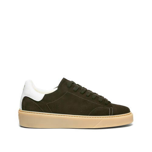 Sneaker in Suede Oliva Linea Botero