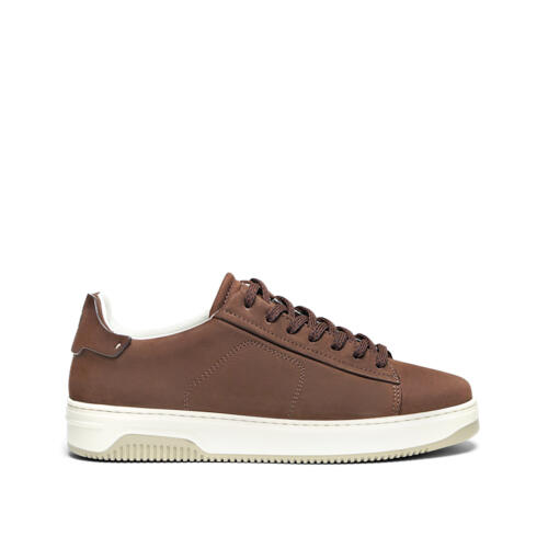 Sneaker in Nabuk Cacao Linea Tiberio