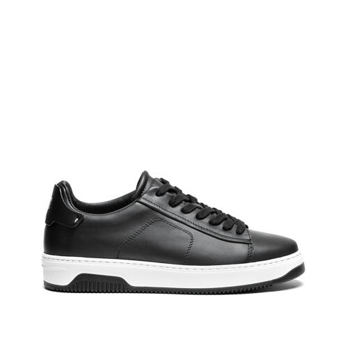 Sneaker in Vitello Nero Linea Tiberio