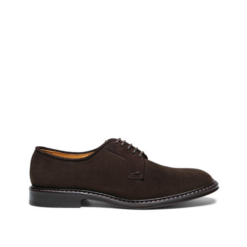 Derby in Suede Testa di Moro Linea Duca